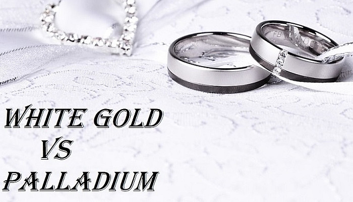 White Gold and Palladium wedding bands